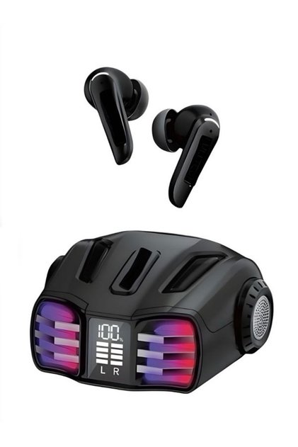 Kablosuz Bluetooth 5.4 Kulaklık – 300mAh Batarya, RGB Işık, 10m Menzil