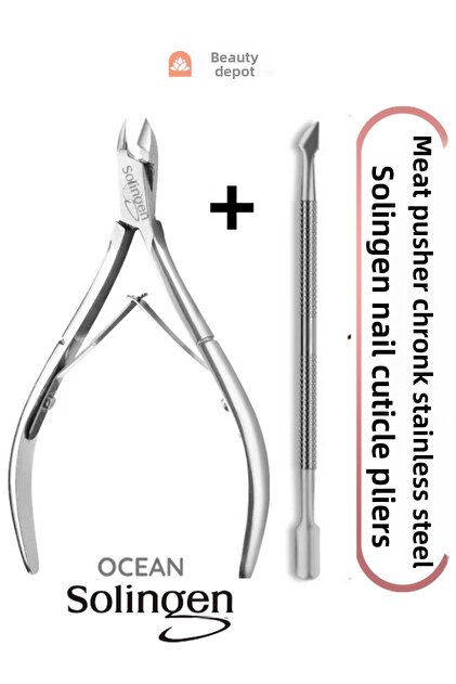 Solingen Stainless Steel Nail Cuticle Nipper Meat Pusher Steel Kronk Nail Nipper Nail Kronk