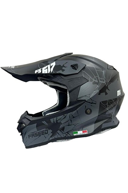 Sway 617 Full Face Cross Kapalı Bisiklet Motosiklet Kaskı XL Beden