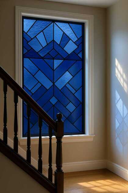 Stained Glass Pattern Adhesive Transparent Foil 90Cmx 2 Meters