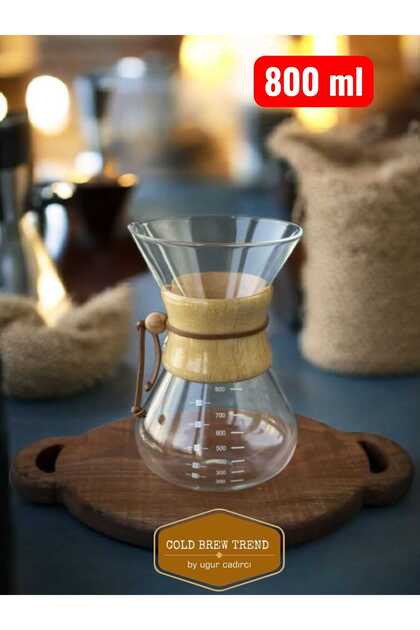 Epinox Coldbrewtrend Pot Cam Chemex Kahve Demleme Sürahi Karaf 800