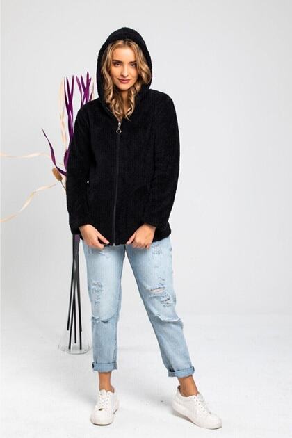 Zippered Fleece Sweatshirt