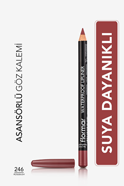 Suya Dayanıklı Dudak Kalemi (PEMBE) - Waterproof Lipliner - 246 Rosebush- 8690604589951