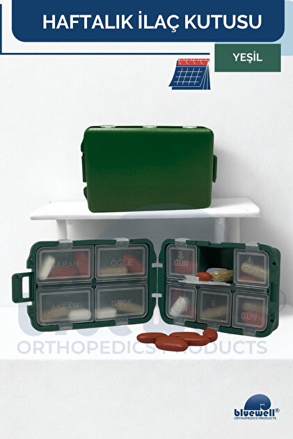 BLUEWELL ORTHOPEDICS PRODUCTS Taşınabilir İlaç Saklama Kutusu 10