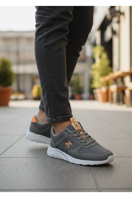 Lutton 4039 Khaki Orange Anorak Orthopedic Light Sole Seasonal Daily Sports Shoes