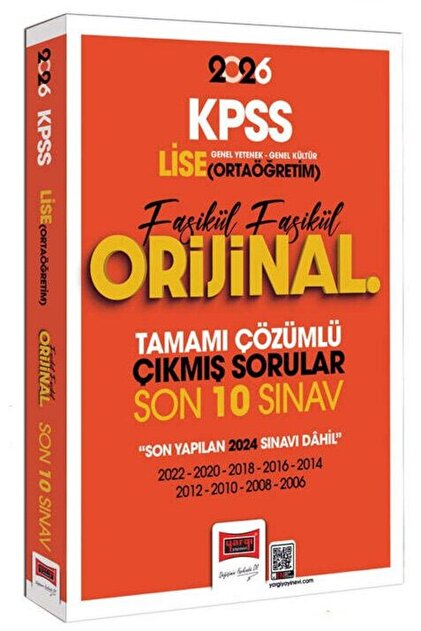Yargı Yayınları 2026 KPSS Lise Ortaöğretim GK GY Fasikül Fasikül