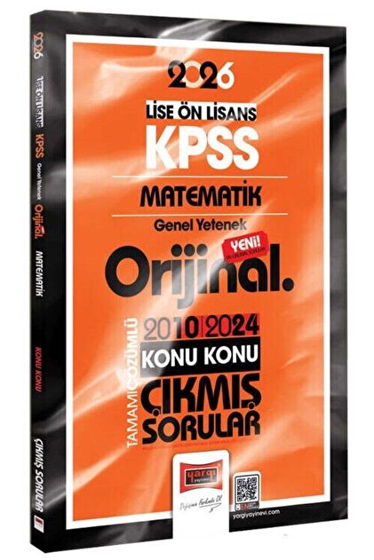 Yargı Yayınları Yargı 2026 KPSS Lise Ön Lisans Matematik Orijinal