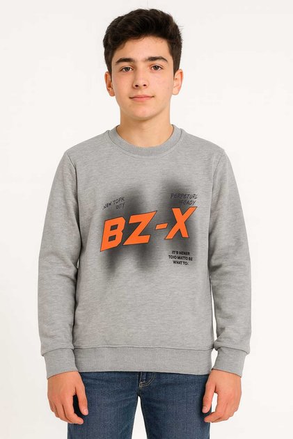 Atabay 174-10-25 Boy's Bluz Bz-X Printed 2 Thread Without Shardon 13/16 Years Old