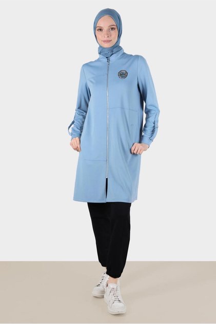 Armed Detail Zippered Tracksuit Tunic 42851