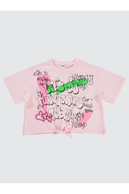 Funny Thing Printed 10-13 Years Old T-Shirt - Pink 12-13 Years Old