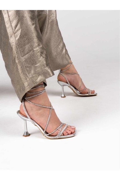 Kunta İnna Women's Evening Dress Stoned Heeled Shoes