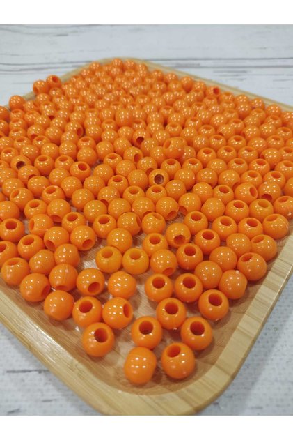 Plastik Makrome Boncuk 10 mm 50 gr (100 Adet)