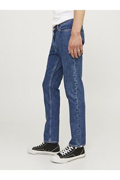 Jack & Jones Jjıclark Jjevan Am 495 Mavi Erkek Jean Pantolon
