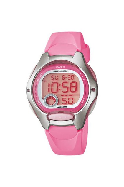 Women's Digital Pink Dial Watch - LW-200-4B