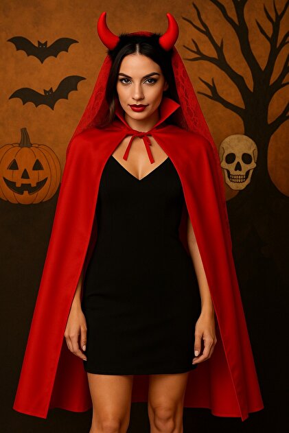 fitted lace wedding dress Devilish Costume Red Dress Halloween Medium main image 1