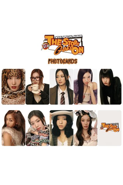 TWICE '' TEN : The Story Goes On '' Photocards Set POB 1