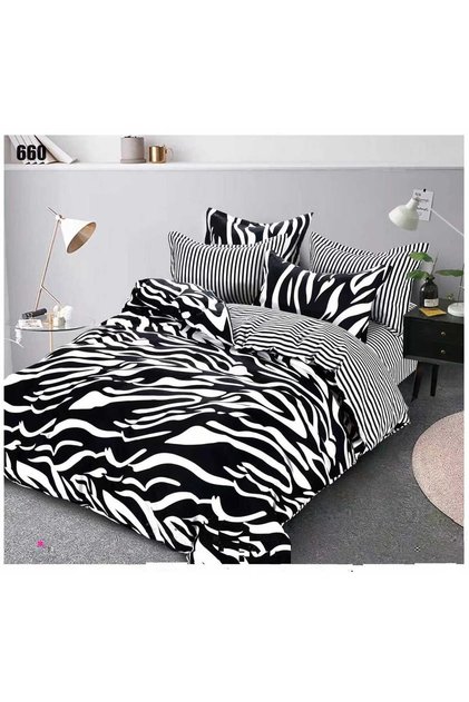 Lenjerie Pat Dublu Pucioasa Finet - Zebra