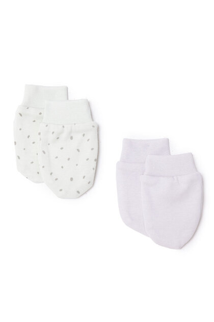 HelloBaby Yenidoğan Unisex Bebek Eldiven İnterlok Mavi