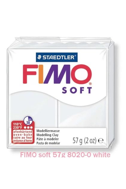 Plastilină Soft 57g, albă
