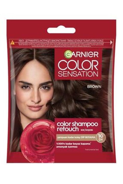 Color Shampoo Retouch Şampuan Kolaylığında Dip Boyası, Kahve 4.0