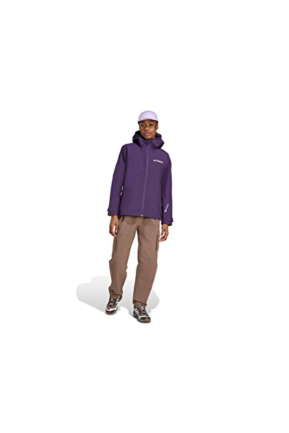 adidas W Terrex Xpr 2L Gore J Kadın Outdoor Yağmurluk JL9804 Mor