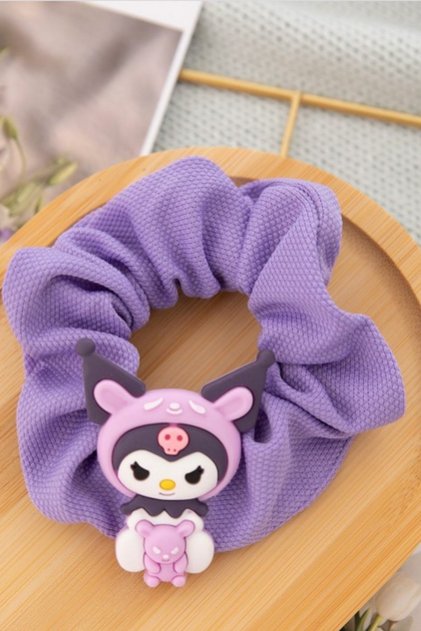 Kuromi Rubber Hair Tie - Ideal for Thick Hair - 1 Piece
