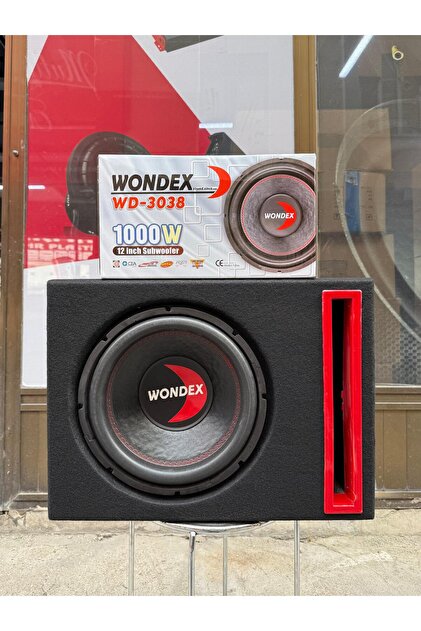 wondex Wd-3038 L Port Kabinli 30 Cm Subwoofer Bas 1000Wat 350W Rms