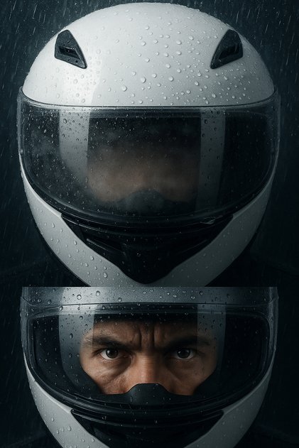 Motosiklet Kaskı Vizör Buğu ve Yağmur Önleyici Film – Anti Fog & Rainproof Şeffaf Koruyucu Katman