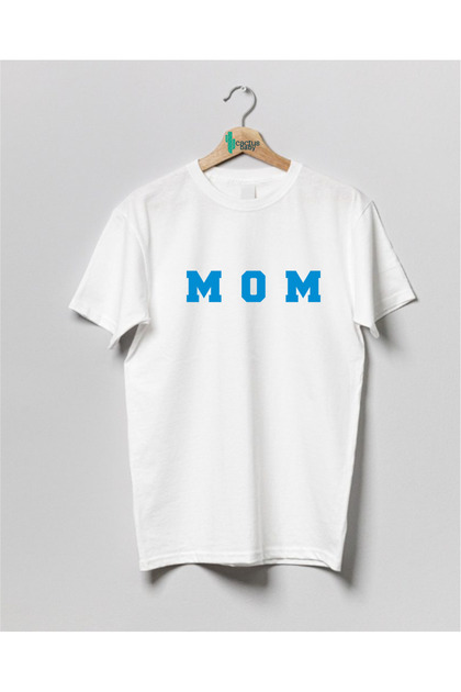 Mom Dad Baby Combination T-Shirt (the Price Is for One Item!) Gender Party Blue