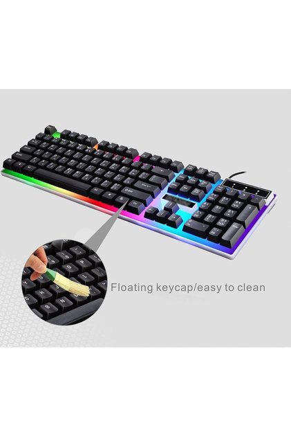 لوحة مفاتيح ألعاب RGB كاملة الحجم