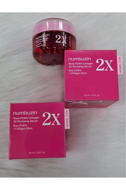 -No.2X Serum-Rose Pdrn Collagen 2X Plumping Serum (Brightening, Moisturizing, Firming)