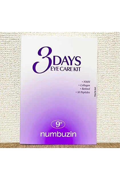 Numbuzin No.9+ 3 Days Eye Care Kit(Retinol Lifting Göz Kremi