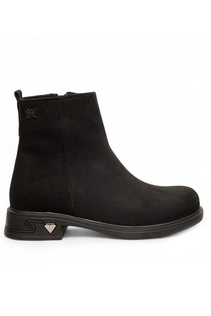 Black Thermal Lining Suede Women's Boots Nsb946