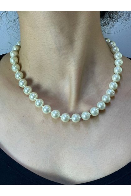 White Pearl Necklace 20 cm