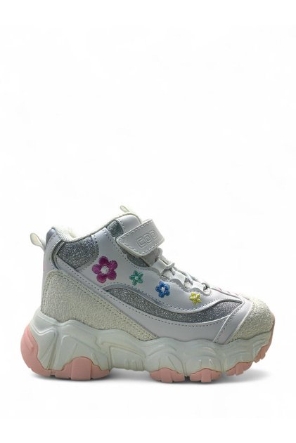 Girl's Preschool White Comfortable Sports Boots