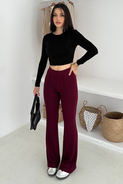 Women's High Waist Flared Leggings – Retro & Urban Style