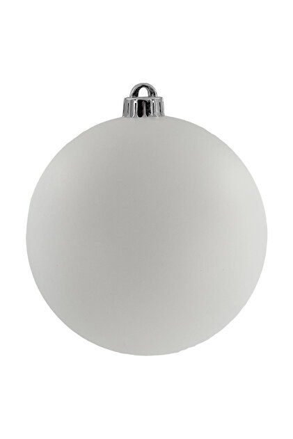 Bauble Matt White 15cm 1Pc/PVC Box