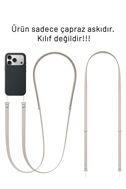 iPhone 17 Serisiyle Uyumlu Çapraz Telefon Askısı (Sadece Açıklamada Belirtilen Model Kılıflarla)