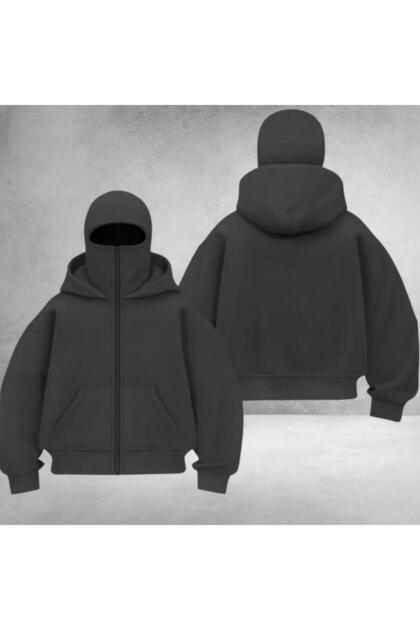 Haruru様 eyonnwear Kar Maskeli Ninja Sweatshirt 3 İplik Hırka - Fiyatı