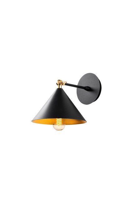 Ceiling Articulated Movable Head Single Wall Sconce Black,Industrial Metal Wall Lamp Cati-185Black