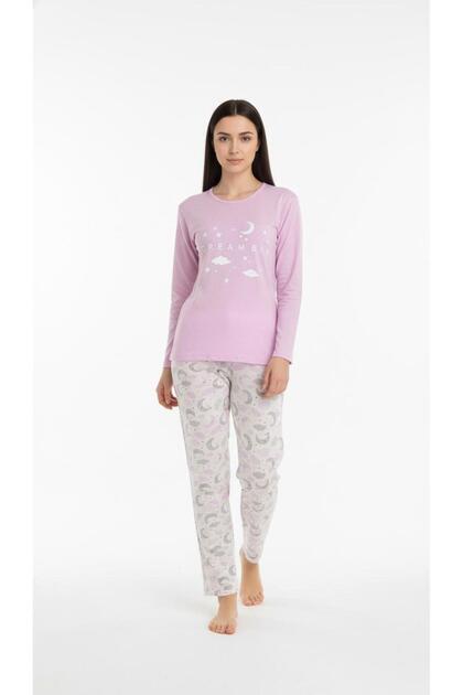 Doppeltes Pyjama-Set aus Baumwolle für Damen