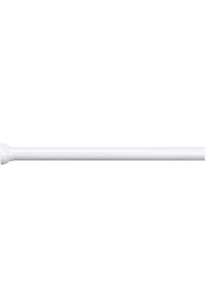 Bară telescopică pentru perdea de duș, 125-220 cm, albă