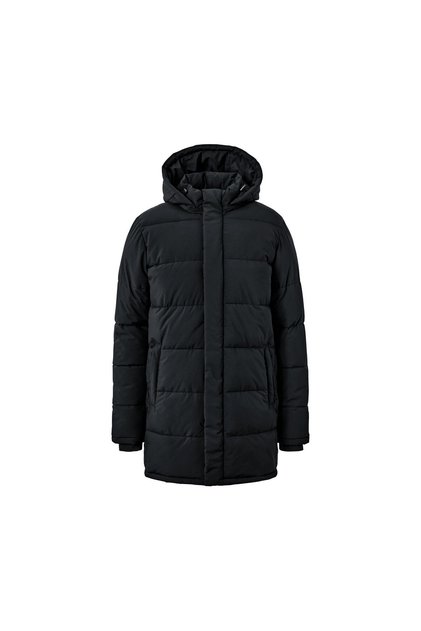 Men's Quilted Parka, Black
