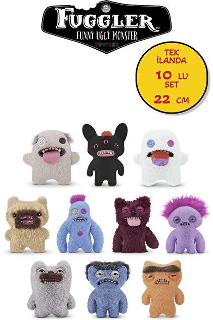 TOYFEST Kıllı Süper Yumuşak ZURU Fuggler Hairy Fuggs Komik Çirkin