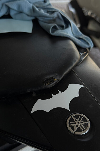 Motor-Araba-Laptop için Beyaz Batman Sticker