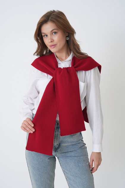 100% Acrylic Knitwear Shoulder Shawl Women's Office Daily Fashion Scarf- Sm2026