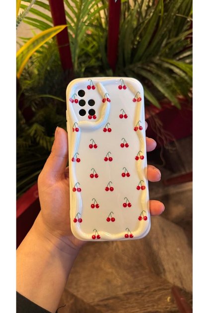 SAMSUNG A51 KİRAZLI TELEFON KILIFI