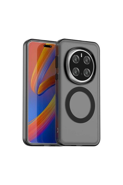 Honor Magic 7 Pro Uyumlu MagSafe Şarj Destekli Renkli Kılıf Kamera Korumalı Silikon Darbe Emici
