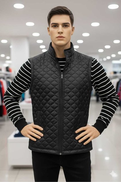 Güncüoğlu Quilted Zippered Seasonal Men's Vest