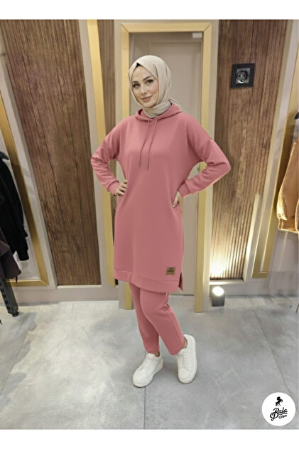 Women's Hooded Slit Hijab Tunic